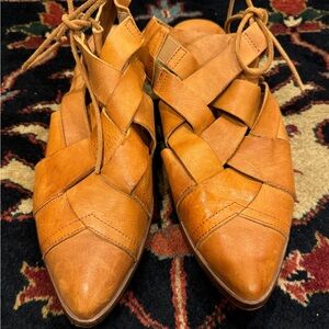 Free People Destino Woven Flat 39 Size 8